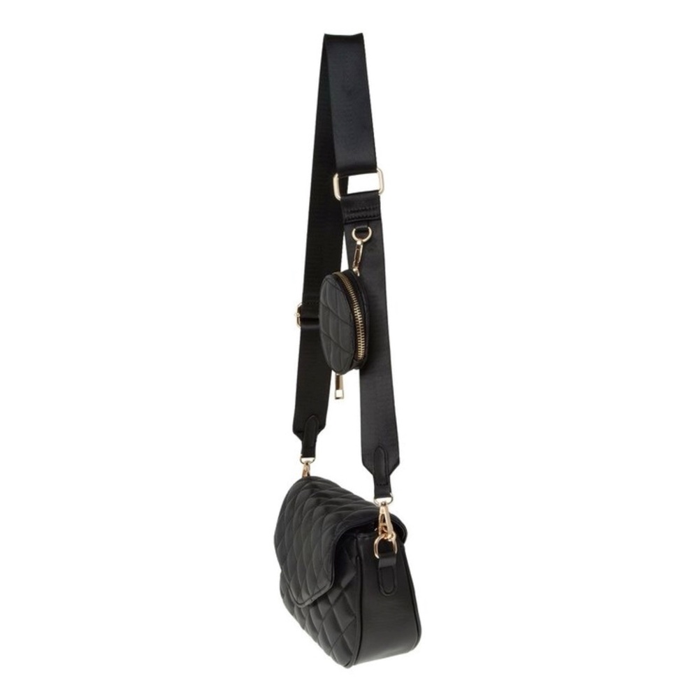 Black Quilted crossbody bag - Picture 6 of 6